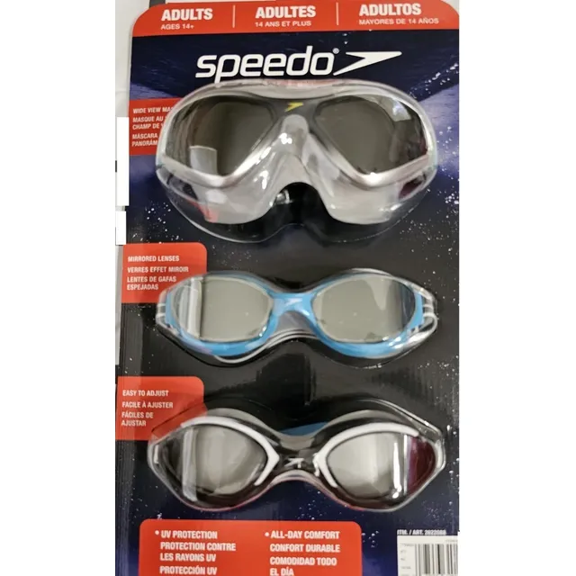 Gafas Natacion Adulto Speedo Antiempañantes U V Set 3- U S A