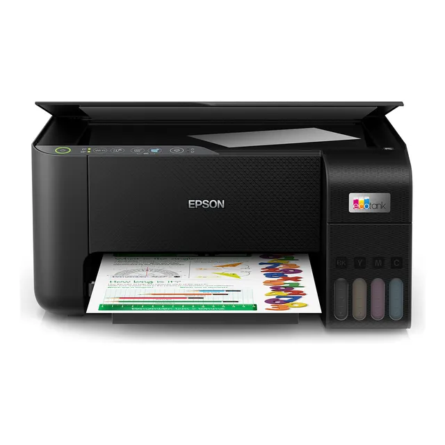 Impresora A Color Multifunción Epson Ecotank L3250 Con Wifi  Negro