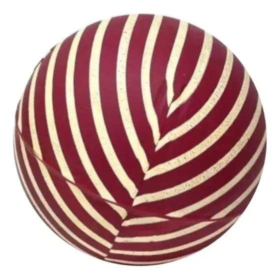 Pelota De Goma Nº6 Estilo Pulpito Rayada Colegio Niños