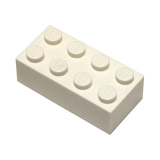 Piezas Y Piezas De Lego: Ladrillo Blanco De 2x4 X 200 Piezas Y Piezas De Lego: Ladrillo Blanco De 2x4 X 200
