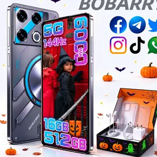 Celular GT20 Pro Smartphone 5G Dual SIM 6,78" 16GB RAM +512GB, Dimensity8300,6000mAh, Câmera 28MP+64MP, Android 15, Desbloqueio Impressão Digital e Reconhecimento Facial , Presentes de Dia das Bruxas