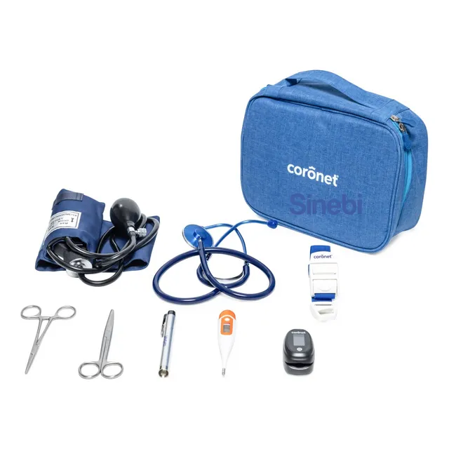 Kit Enfermeria Completo Coronet Oximetro Tijera Torniquete