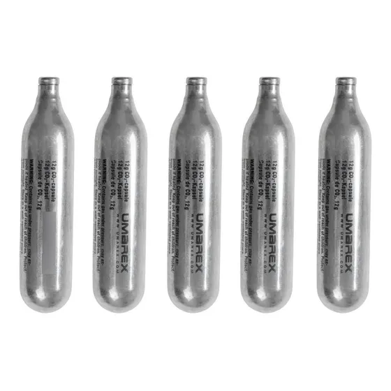 Kit 5 Ampola De Co2 12g Umarex P Pistola Pressão Gás Airsoft