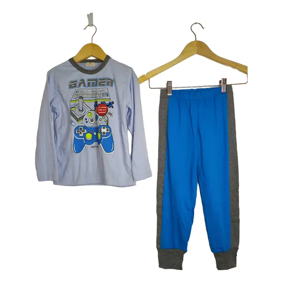 Pijama Elemento Niños De Algodon Manga Larga Pantalon
