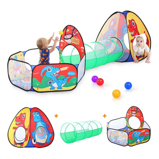 Tienda De Juego Para Niños Con Dinosaurios De 3 Piezas Con T Tienda De Juego Para Niños Con Dinosaurios De 3 Piezas Con T