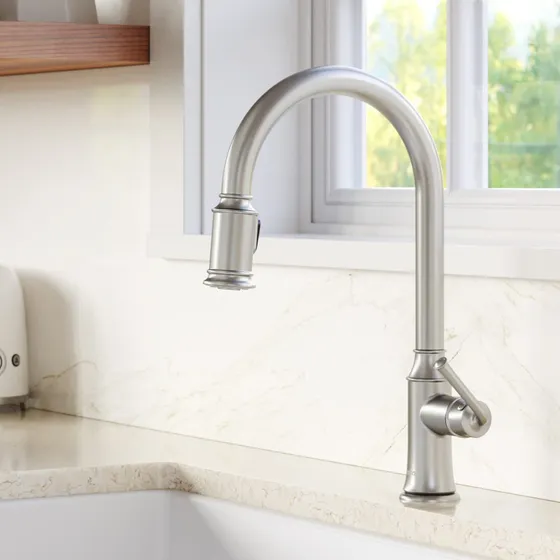 Grifo Cocina Pulverizador Doble Funcion Acero Inoxidable