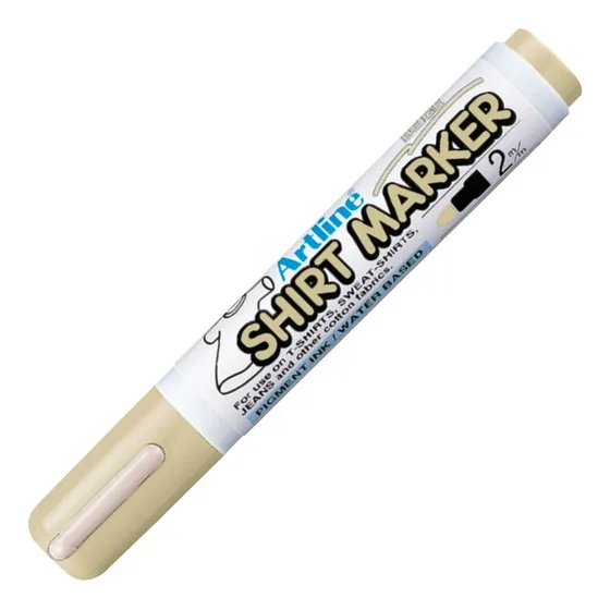 Marcador Para Prendas De Algodón Shirt Marker Artline Color Beige