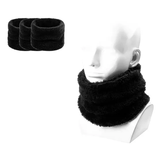 Cubre Cuello Polar Invierno - 12 Unidades Comercial Jl Spa Negro Unica