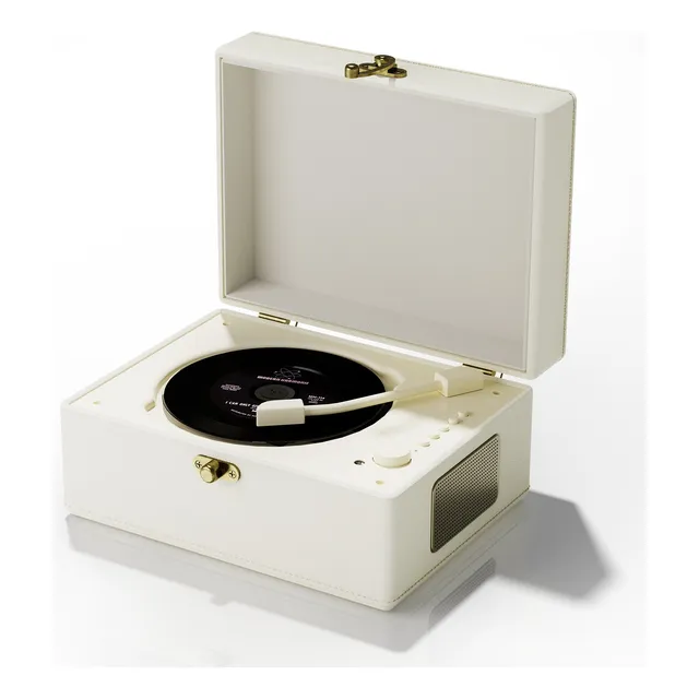 Reproductor De Cd De Cuero Recargable Con Altavoces