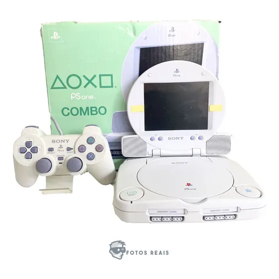 Console Playstation 1 One Combo (jpn) Tela Lcd Na Caixa Seriado