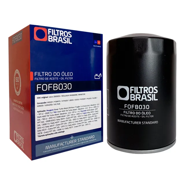 Filtro Oleo Para Iveco Daily 3.0 Fpt 160cv 2023 Em Diante