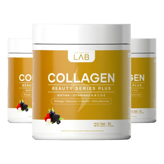 Suplemento En Polvo. Colágeno The Protein Lab Beauty Plus Sabor Frutos rojos