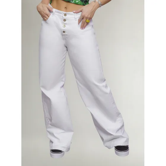Pantalón Mujer Blanco Atypical 5109