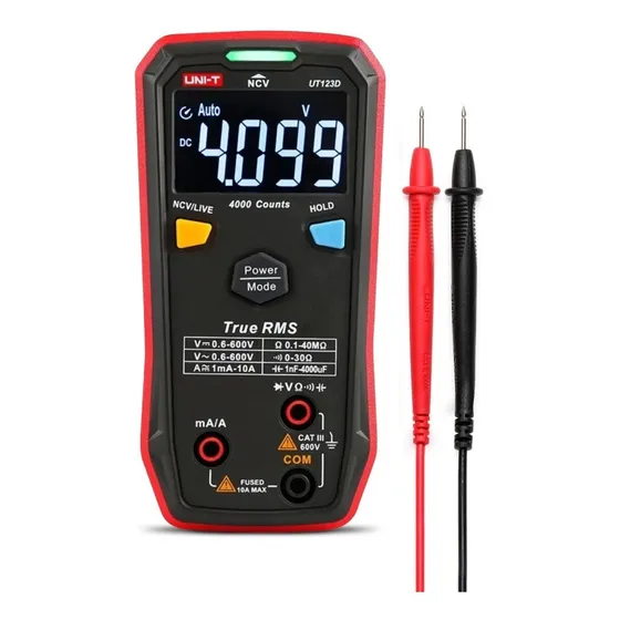 Tester Multimetro Inteligente Con Capacimetro Uni-t Ut123d