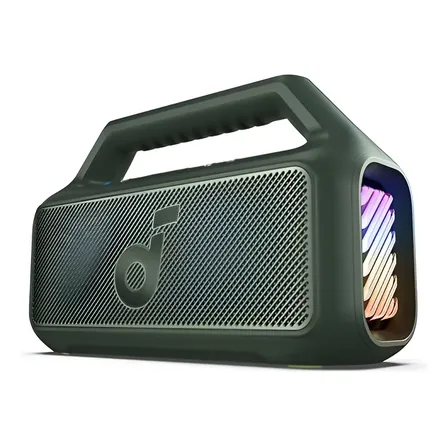 Caixa De Som Bluetooth Portátil Soundcore Boom 2 Com Bateria Original Amplificada 80w 24h De Reprodução Bassup 2.0... 127/220v