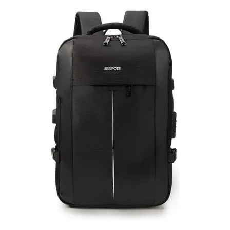 Mochila De Negócios Impermeávela Senha De Bloqueio 7125-preto Logo