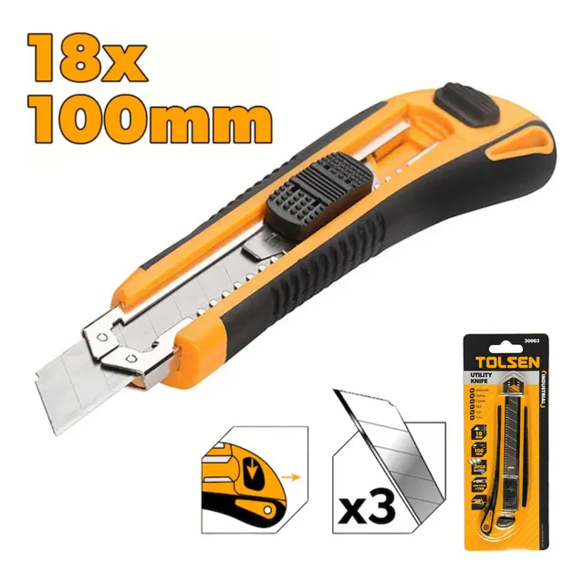 Exacto Cuchilla Cutter Navaja Hojilla X3 Para Cortar 18mm