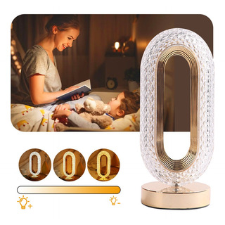 Luminaria Mesa Abajur Cristal Touch Led 3 Cores RecarregĂĄvel Luminaria Mesa Abajur Cristal Touch Led 3 Cores RecarregĂĄvel