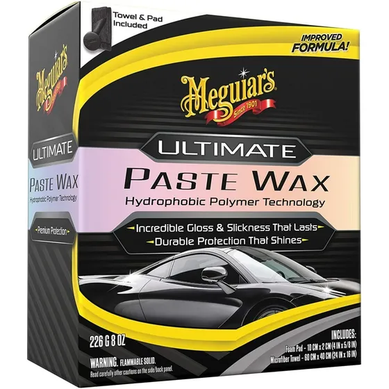 Meguiars Ultimate Paste Wax cera sintética premium 226g
