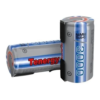Bateria Sub C Tenergy 3000mah 1,2v