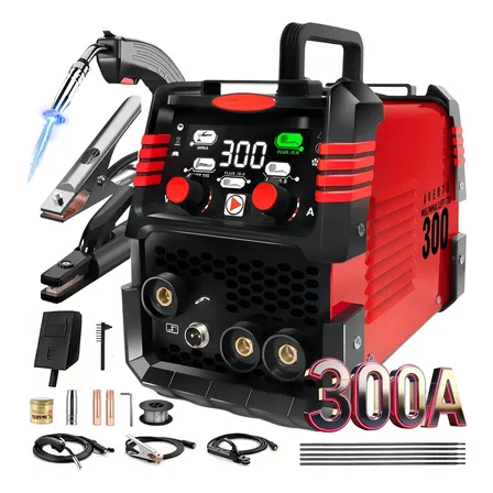 Máquina de Solda Inversora Gold Care 300A Bivolt, Mig Sem Gás MMA TIG Para Bricolagem