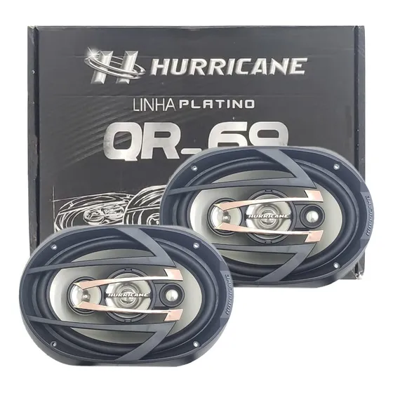 Alto Falante 6x9 Polegada Hurricane 300 Rms Qr69 Quadriaxial