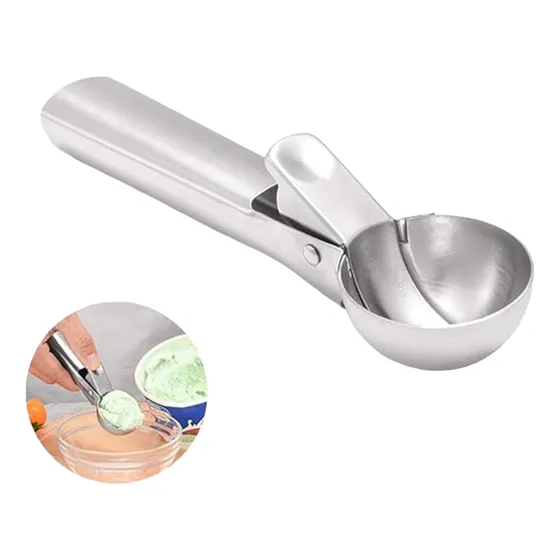 Cuchara Helado Bochera Acero Inoxidable Servir Heladeria