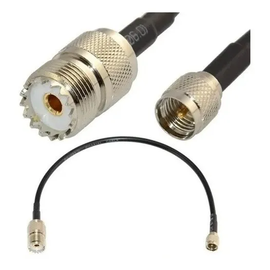 Adaptador Mini Uhf Macho A So-239, Con 15cm Cable
