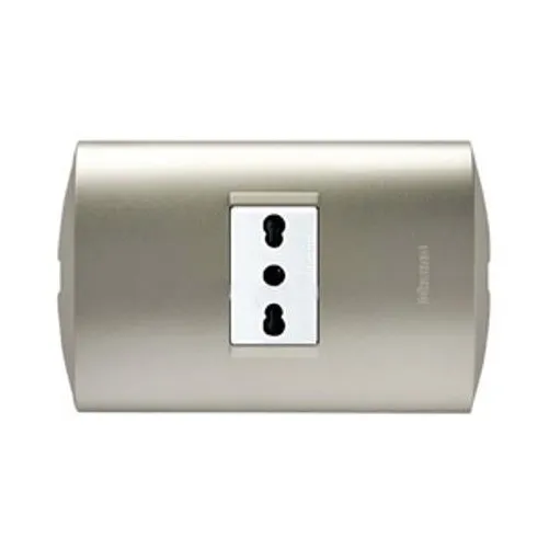 Enchufe Simple 10a/16a Blanco/perla Armado Bticino