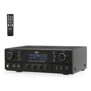 Amplificador Receptor Bluetooth Pyle 500w Para Cine En Casa Amplificador Receptor Bluetooth Pyle 500w Para Cine En Casa