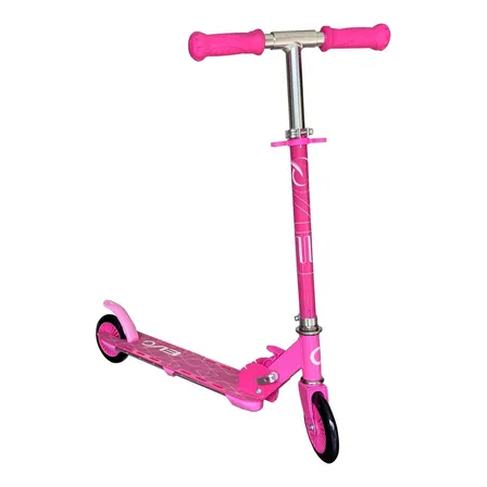 Scooter/monopatín Con Luces Evo Light Flash Color Rosa