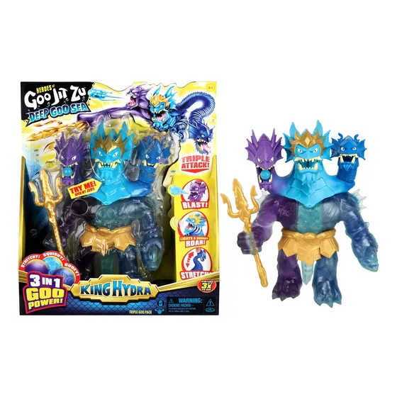 Heroes Of Goo Jit Zu Deep Goo Sea King Hydra Figura Con Tri