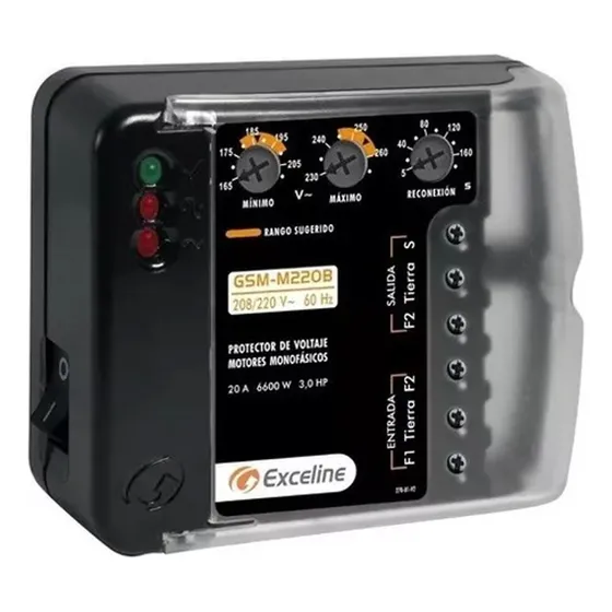 Protector Para Motores Y Equipos Monofasicos 220v Gsm-mb220