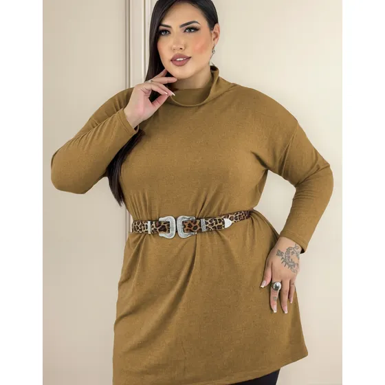 Vestido Plus Size Conjunto Lanzinha Moda Inverno Tamanho G1