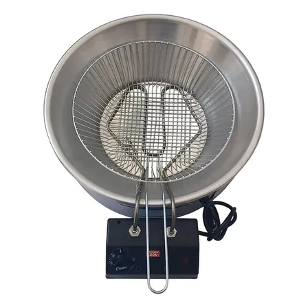 Fritadeira industrial elétrica Equipamentos Inox BB21 7L alumínio
