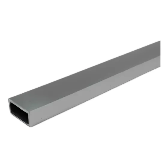 Tubo Aluminio Retangular 1 X 1/2 (2,54cm X 1,27cm) C/ 1mt