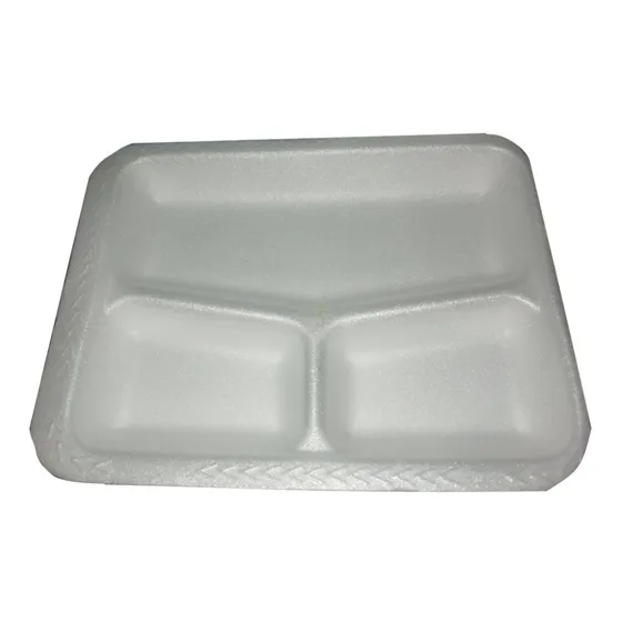 Plato Charola 3 Divisiones Desechable / Gm
