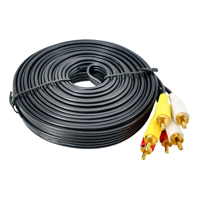 Cable Rca Ext Macho A Macho Audio Y Video 10 Metros Hd