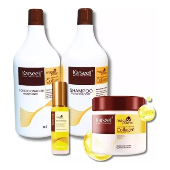 Karseell Kit Shampoo Condicionador + Máscara + Óleo
