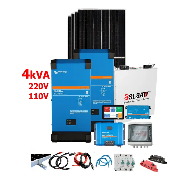 Kit Solar Victron Energy 4kva + 5kwh En Litio + 4 Paneles