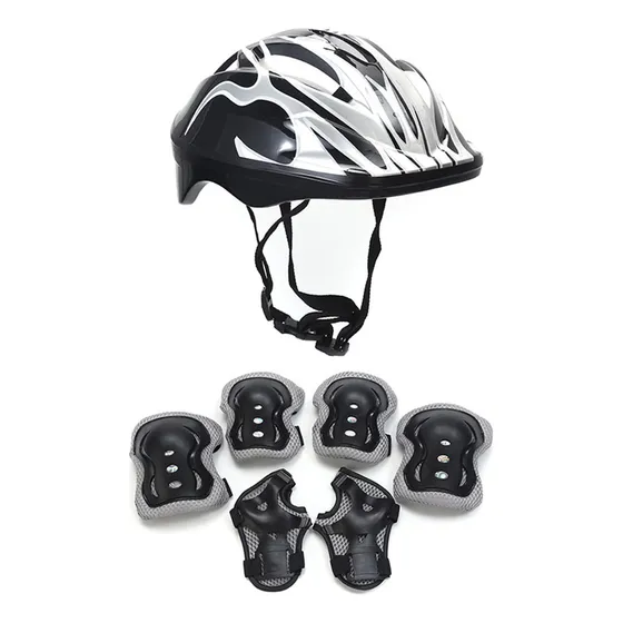 Juego 7 Rodilleras Y Coderas Para Casco Seguridad Para Niños
