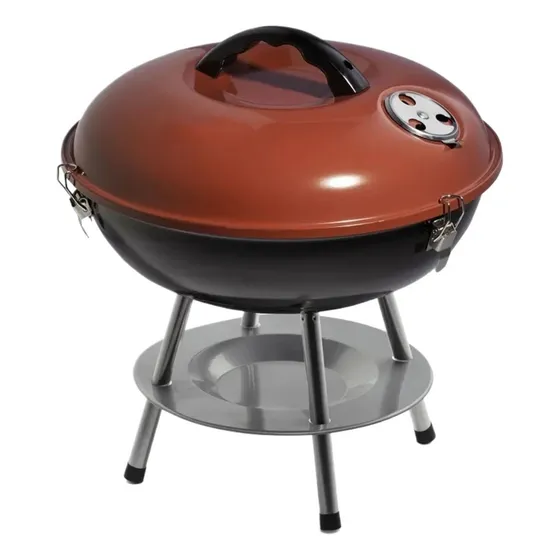 Parrilla Carbon Portatil Color Rojo