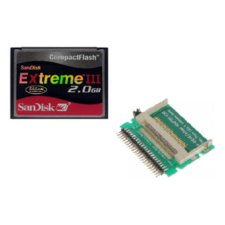 Kit Cf 2gb Sandisk + Adaptador Cf X Ide 44 Pinos Macho Kit Cf 2gb Sandisk + Adaptador Cf X Ide 44 Pinos Macho