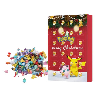 Calendário Advento Natal Pokémon 24 Bonecos Pikachu Envio Já Calendário Advento Natal Pokémon 24 Bonecos Pikachu Envio Já