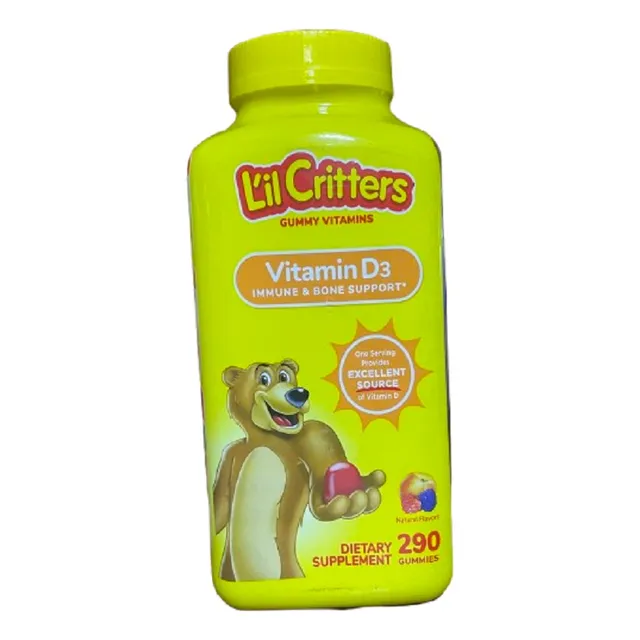 D3 Vitamin Immune Support 290gummies Líl Critters Frutada