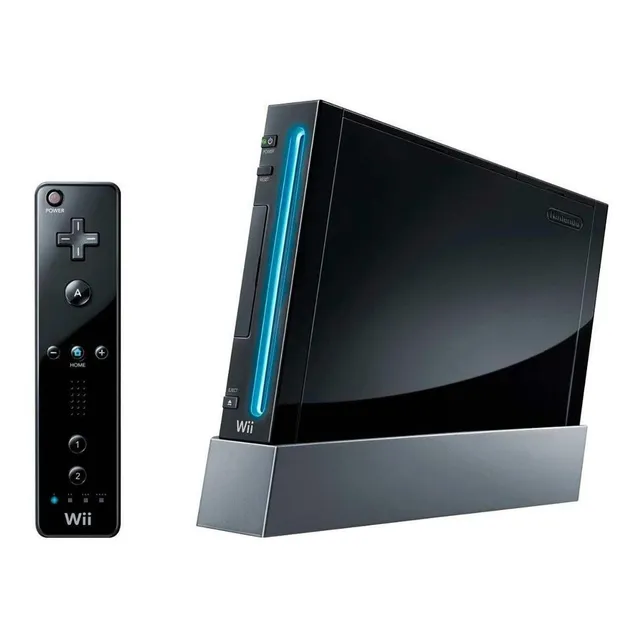 Nintendo Wii RVL-001 (USA) 512MB Standard Negro 2006 - Bueno (Reacondicionado)