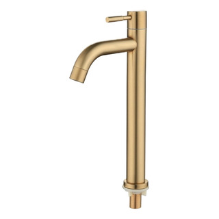 Grifo Mezclador De Lavabo De Agua Fría Dorado Cepillado 304 Grifo Mezclador De Lavabo De Agua Fría Dorado Cepillado 304