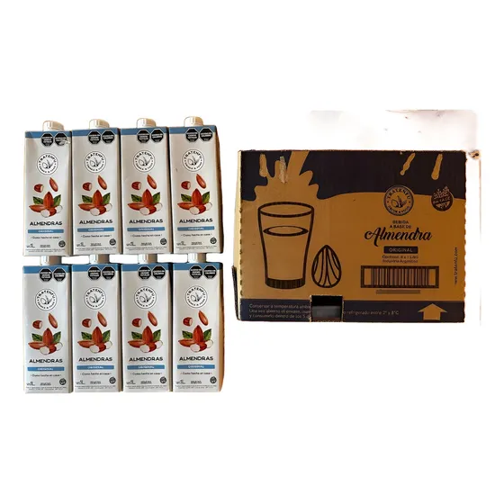 Leche De Almendras Tratenfu Caja De 8 Unidades X 1 Litro