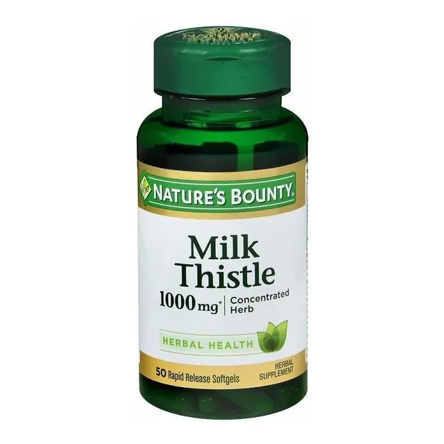 Milk Thistle (cardo Mariano) 1000mg 50 Caps Natures Bounty