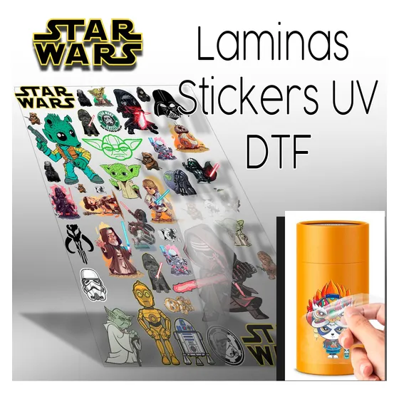 Stickers Uv Dtf Star Wars